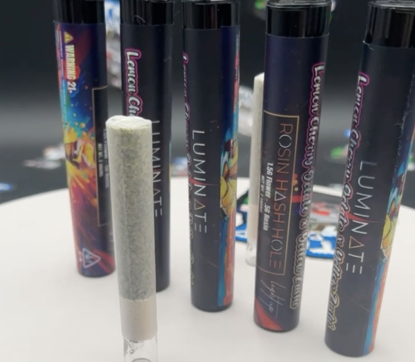 Luminate Live Rosin Hash Hole Pre Rolls